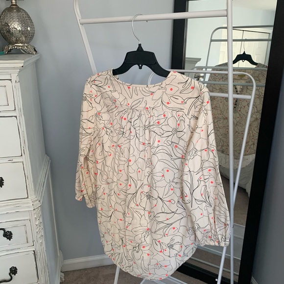 Anthropologie 3/4 button, 3/4 sleeve top - Picture 4 of 5